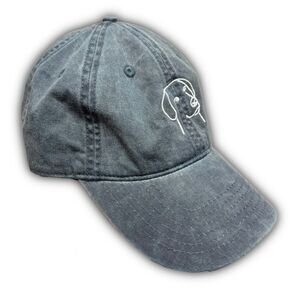 faded blue cotton dog cap